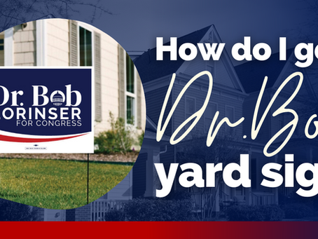 Get your spring yard signs now at Dr. Bob Lorinser's union outlet