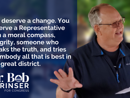 It's my duty to run for Congress because our current rep is not working for the people –Dr. Lorinser