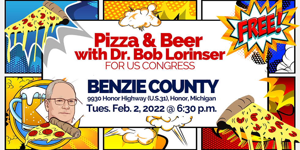 Pizza and Beer with Dr. Bob Lorinser in Benzie