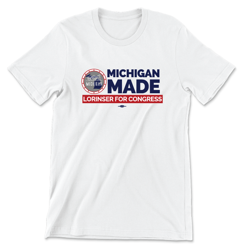 Michigan Made (Unisex & Women's White Tee)