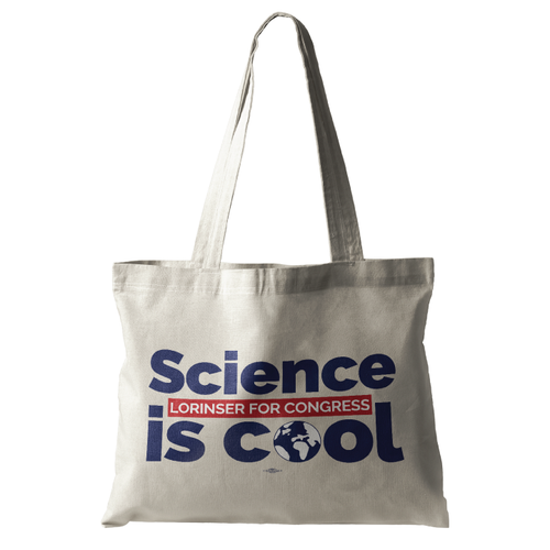 Science Is Cool (Natural Canvas Tote)