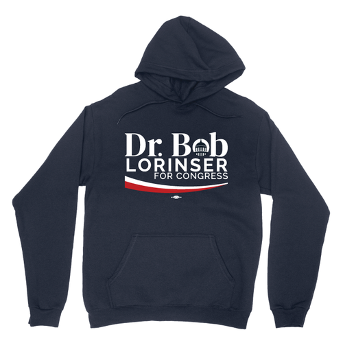 Dr. Bob Lorinser - Stripe (Navy Pullover Hoodie)