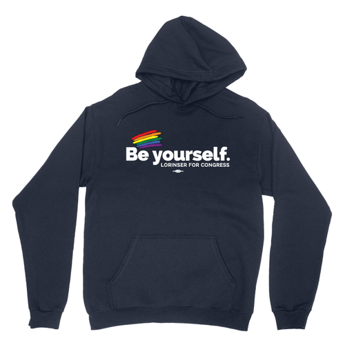 Be Yourself (Navy Pullover Hoodie)