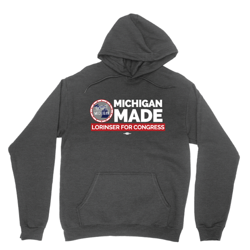 Michigan Made (Charcoal Heather Pullover Hoodie)