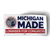 Michigan Made (6" x 2.85" Vinyl Sticker -- Pack of Two!)